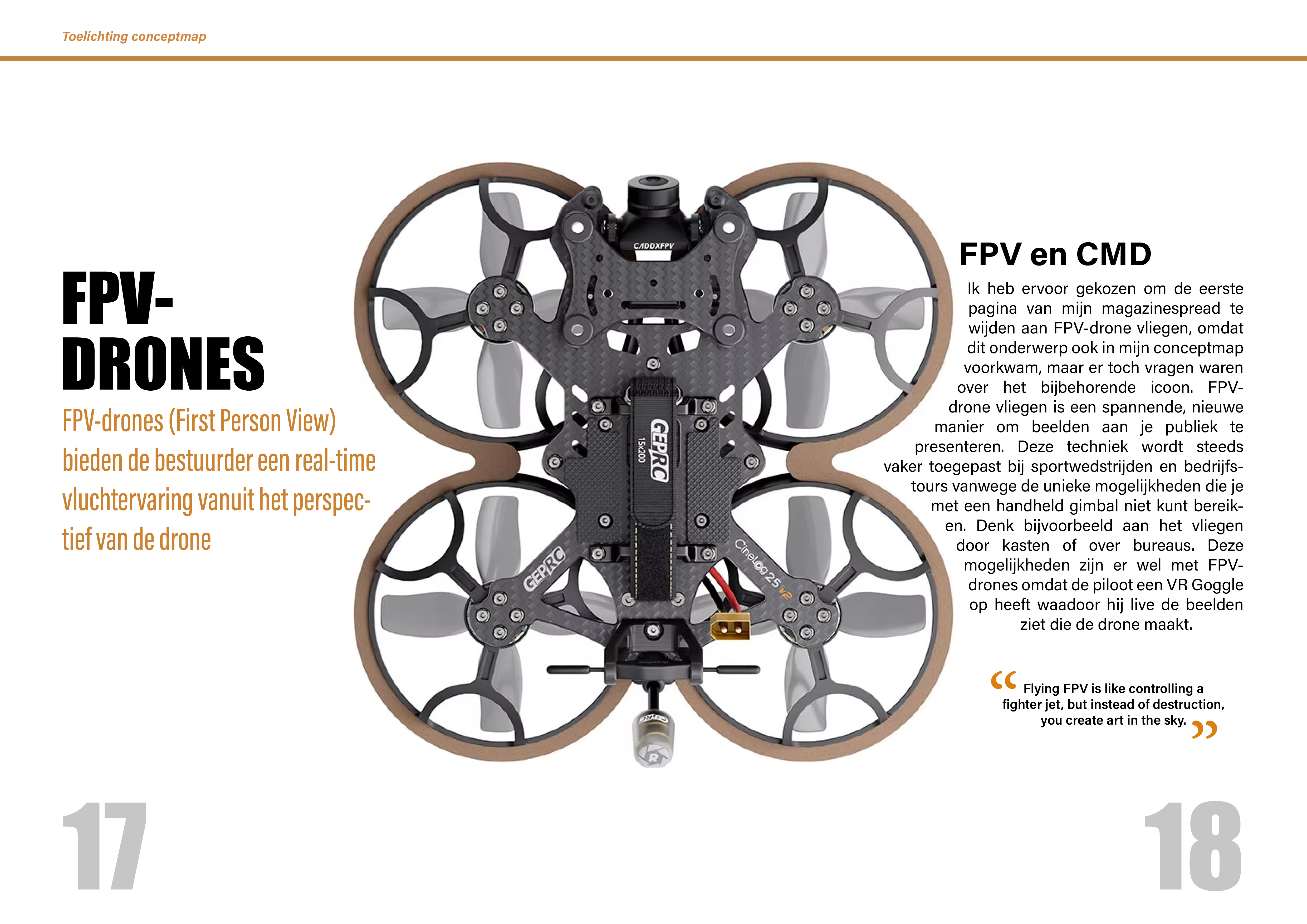 Magazine spread Drones